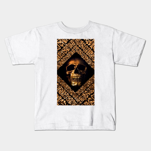 Skull Kids T-Shirt by daghlashassan